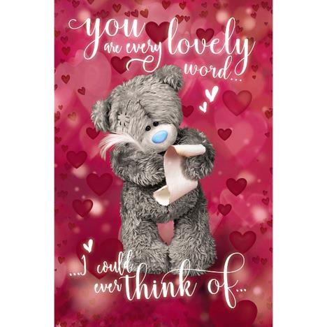 Writing Love Letter Me to You Bear Valentines Day Card £2.49